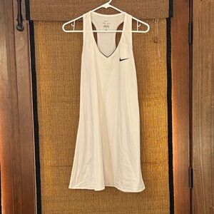 Nike White Sleeveless Tennis Dress